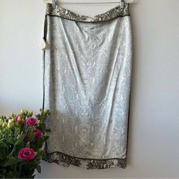 Diane von Furstenberg Kara Snake printed pencil skirt size 14 - Picture 10 of 13